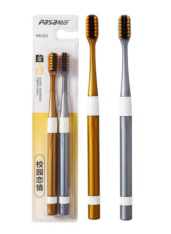 Dual Bamboo Charcoal Toothbrush Sets Eco My Home  Natural Toothbrush ecomyhome.store United States