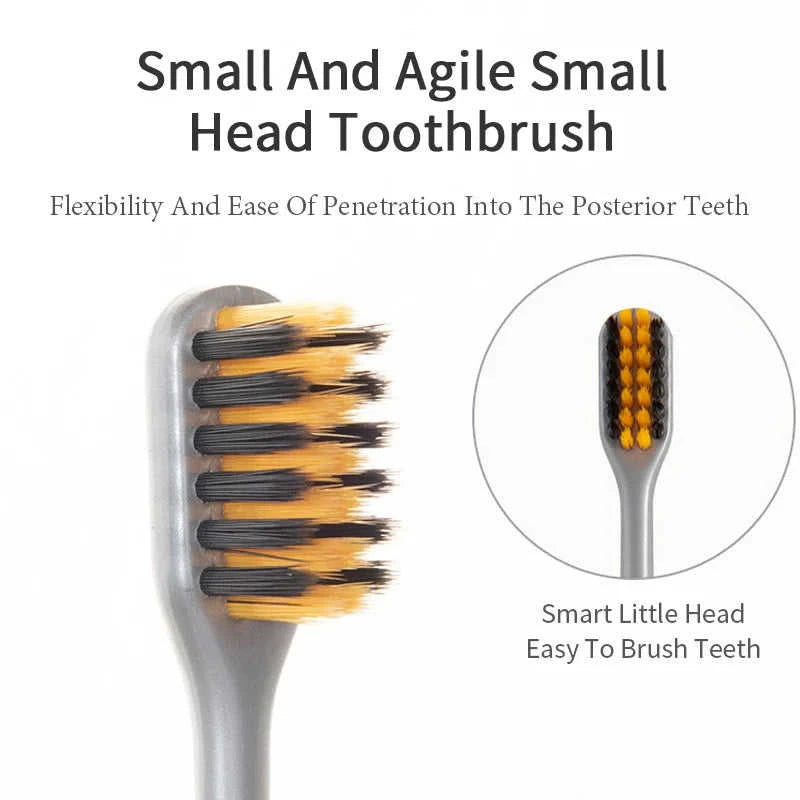 Dual Bamboo Charcoal Toothbrush Sets Eco My Home  Natural Toothbrush ecomyhome.store United States