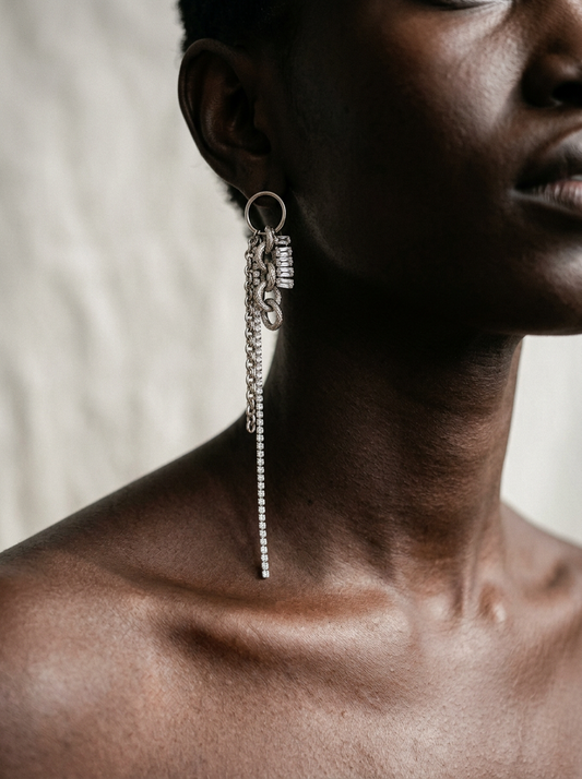 Audacious Mixed Metal Chain Studs