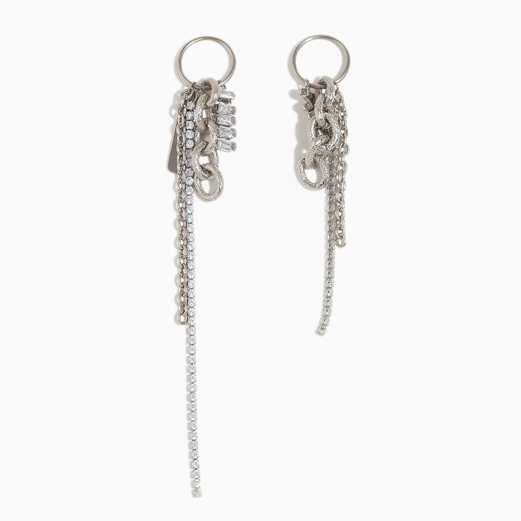 Audacious Mixed Metal Chain Studs