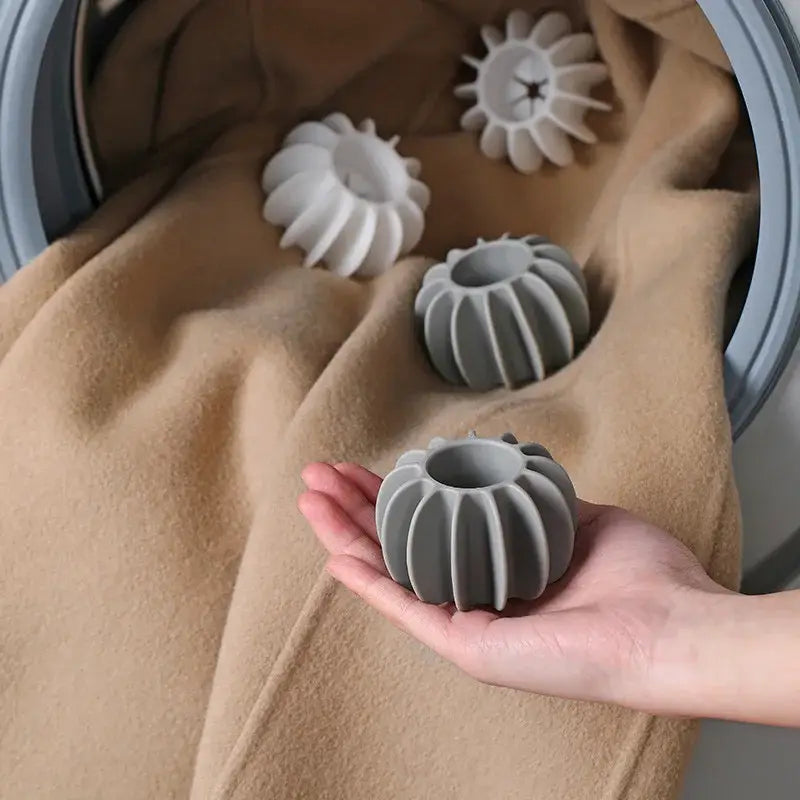 Gray Starburst Laundry Balls