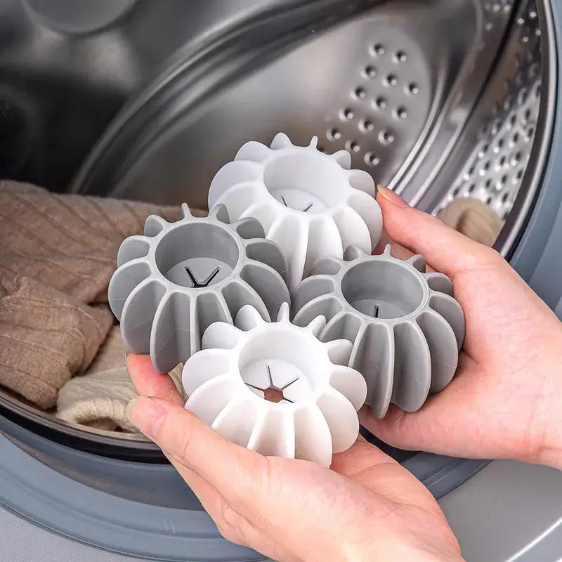 Gray Starburst Laundry Balls