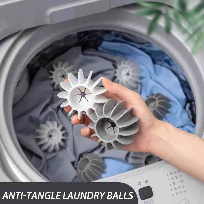 Gray Starburst Laundry Balls