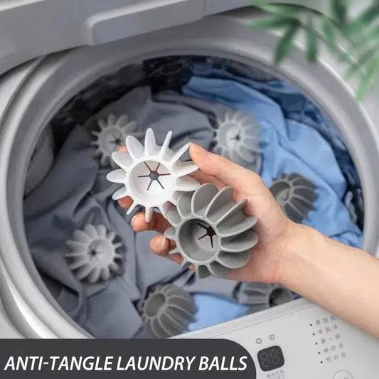 Gray Starburst Laundry Balls