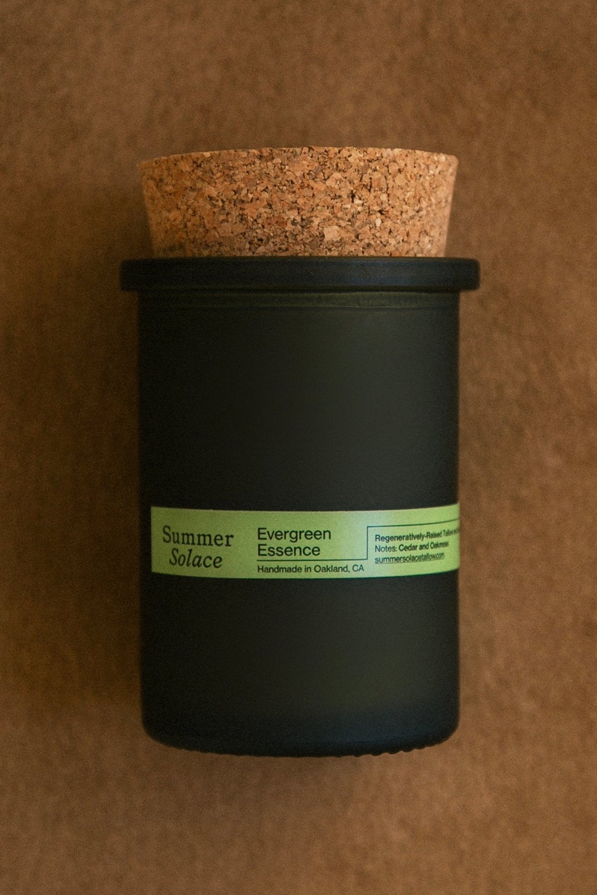 Evergreen Essence – Cedar & Oakmoss Candle | 6 oz Tallow & Beeswax