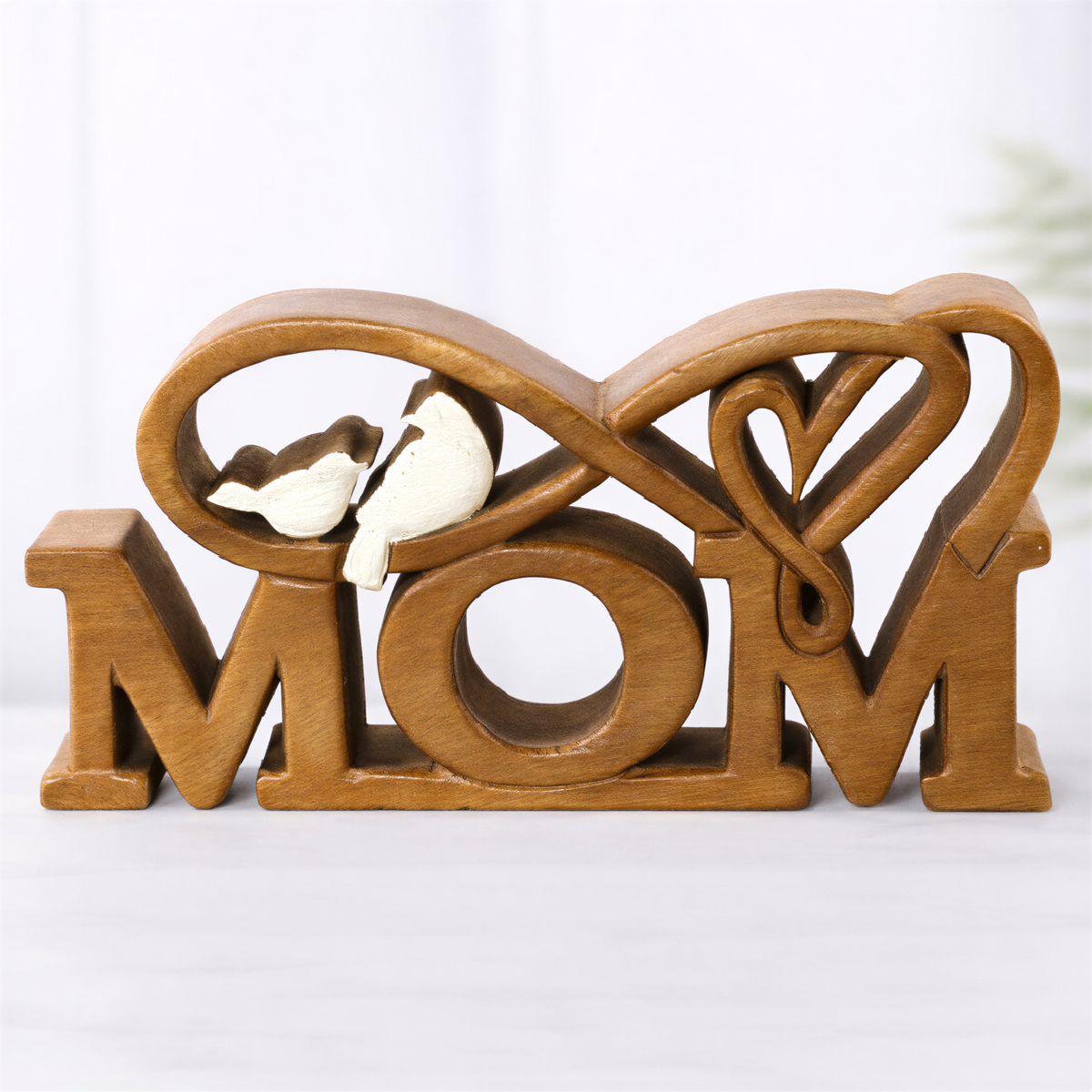 Wooden Mom Sign – Best Mom Ever, Acacia Wood