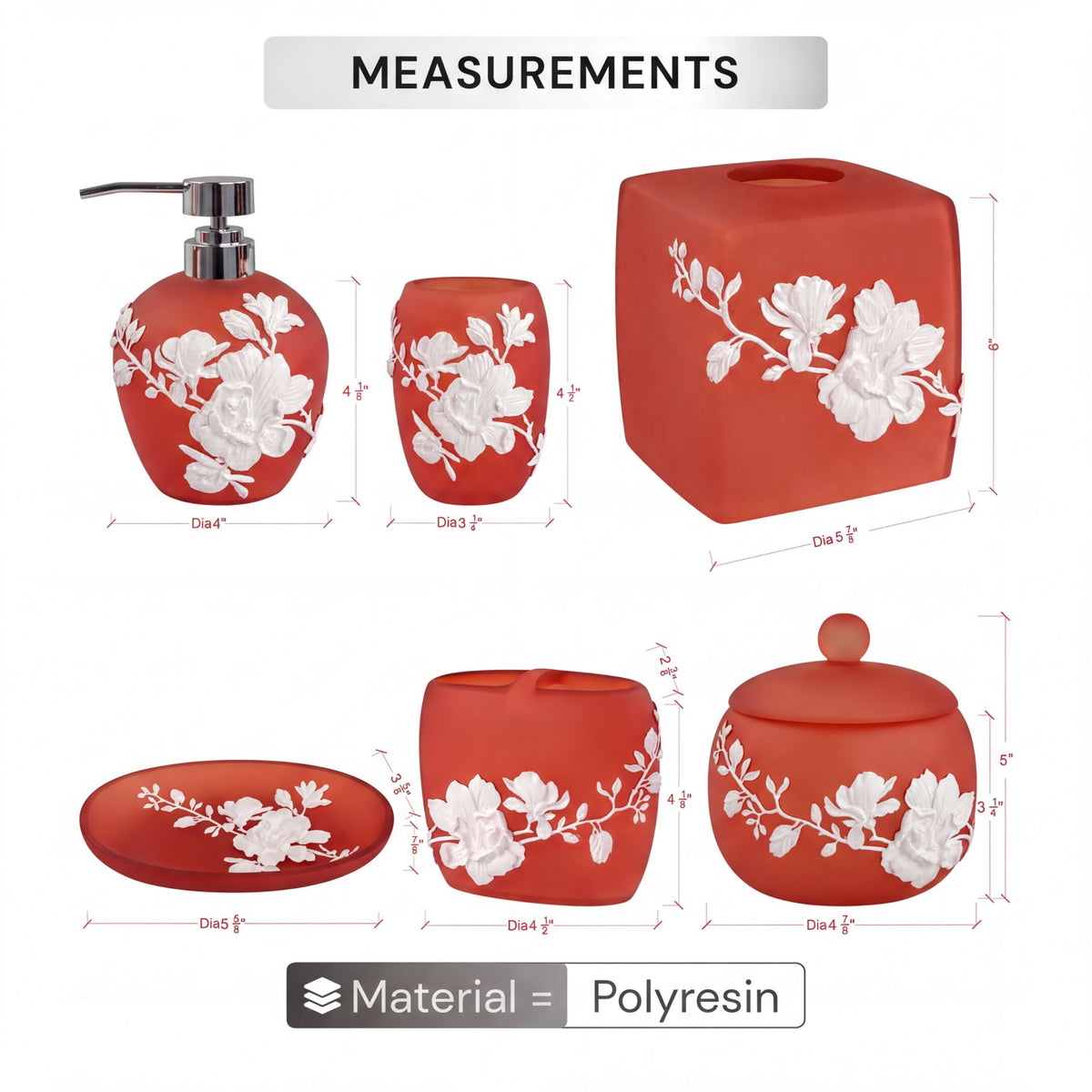 Bathroom Set – Savannah, 6 Piece