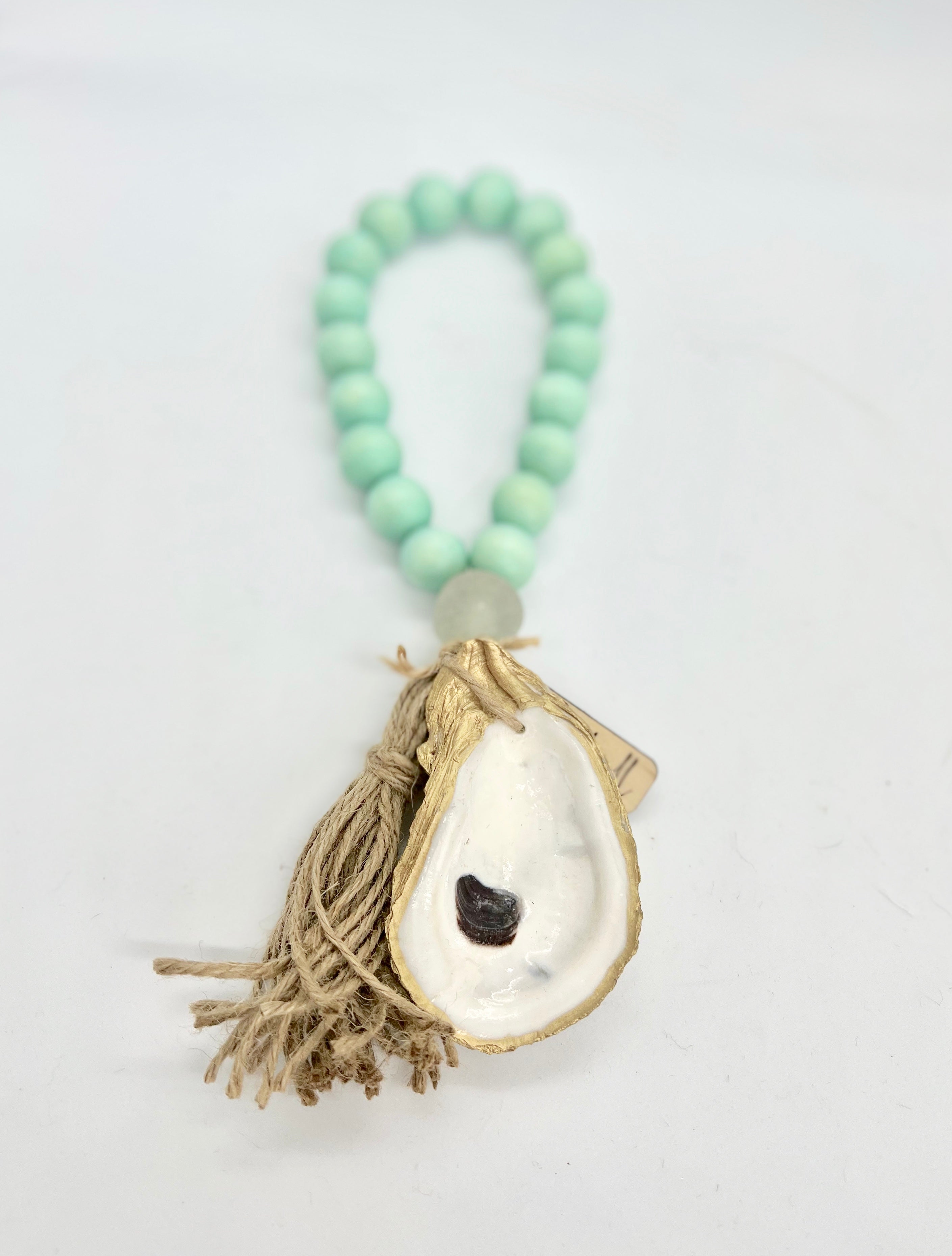The Lagoon - Color Stained Wood with Sea Glass