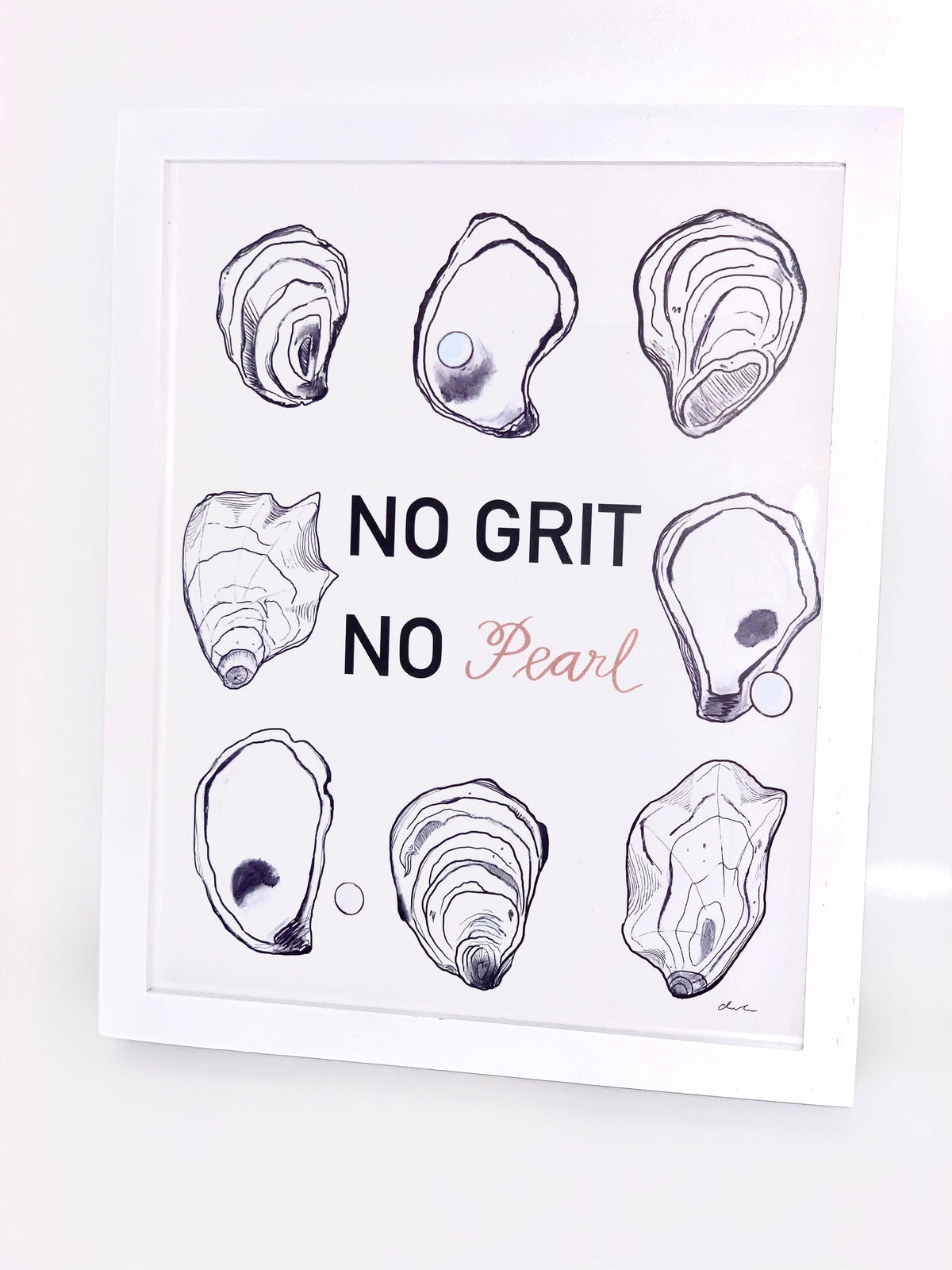 No Grit No Pearl 8x10 Print
