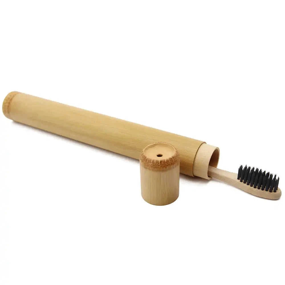 Genkent Bamboo Toothbrush Set with Charcoal Eco My Home  Natural Toothbrush ecomyhome.store United States