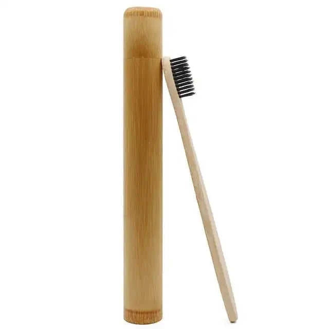 Genkent Bamboo Toothbrush Set with Charcoal Eco My Home  Natural Toothbrush ecomyhome.store United States