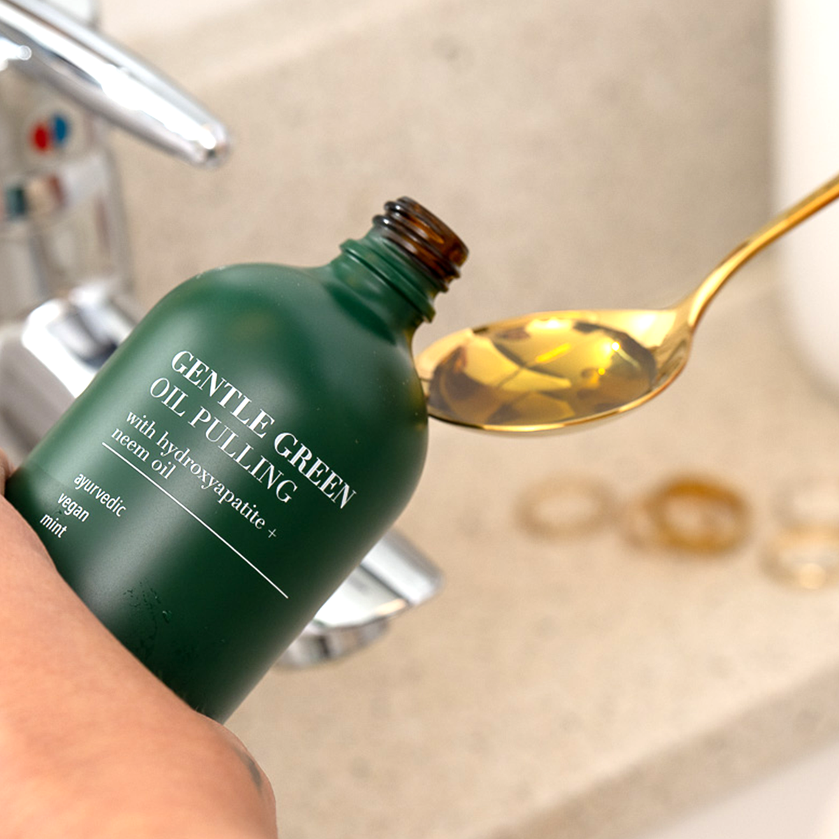 Gentle Green Oil Pulling – Enamel Support & Gum Health