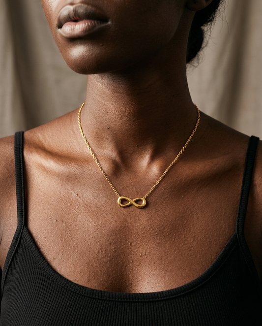 Limitless Gold Plated Pendant Necklace
