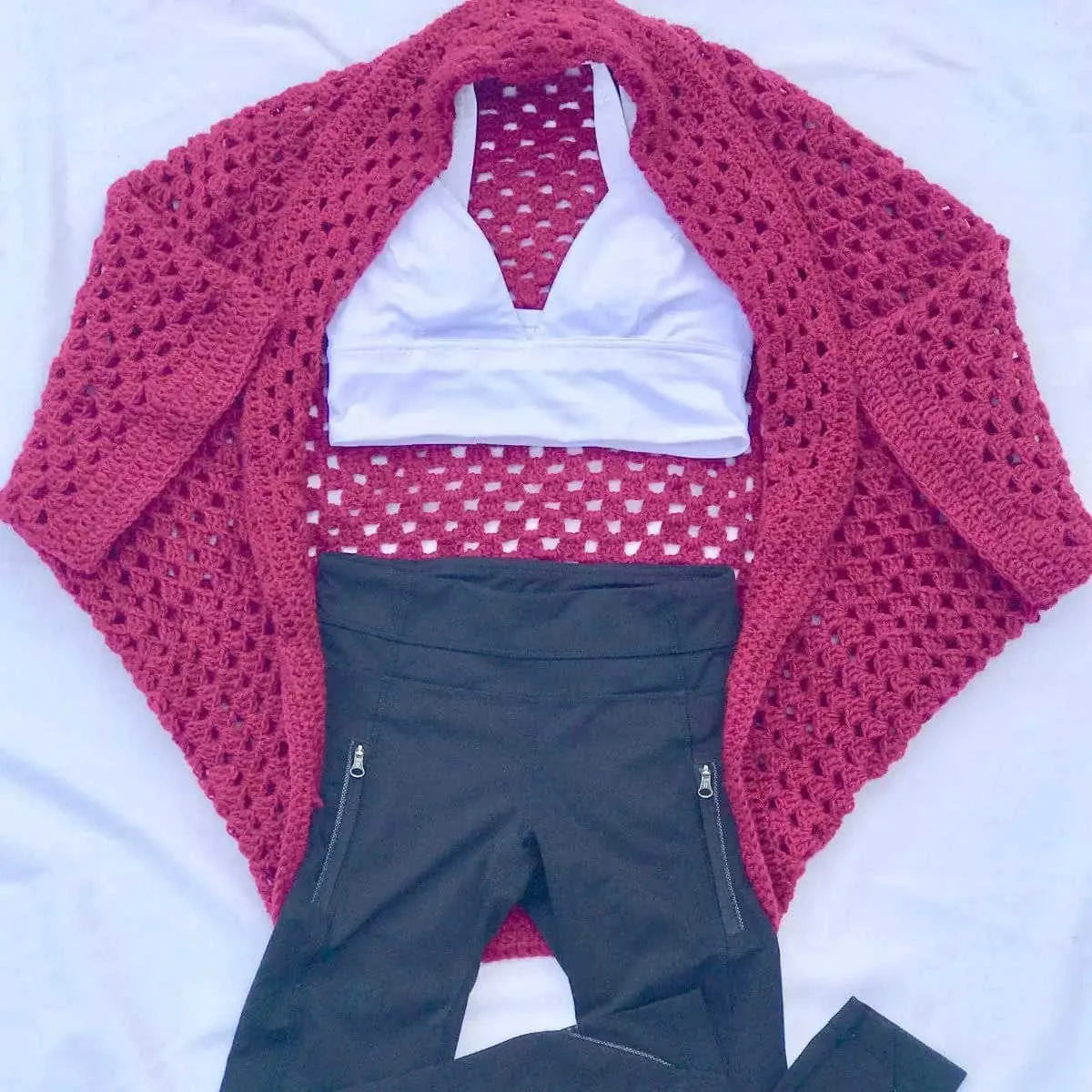 Granny Square Cardi Crochet Kit Eco My Home Kits Darn Good Yarn ecomyhome.store United States