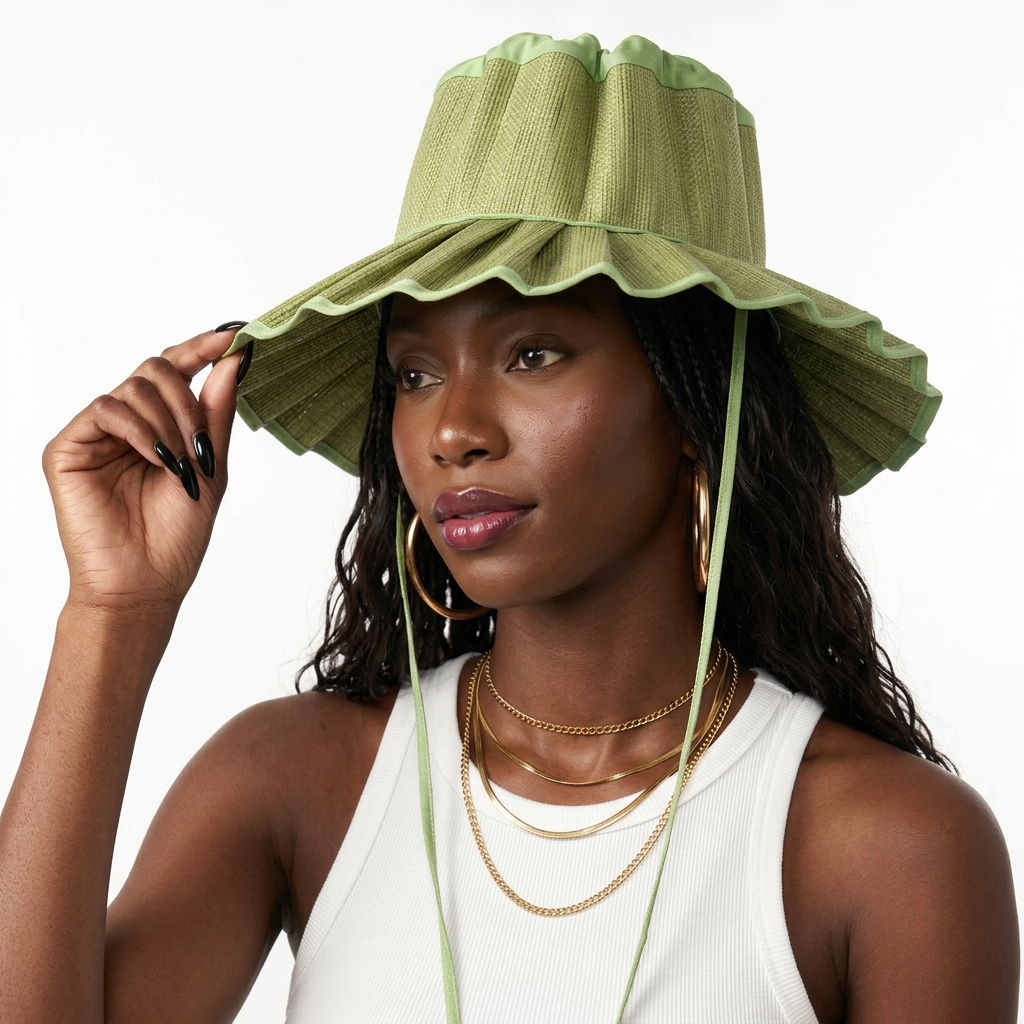Limitless Straw Pleated Sun Hat