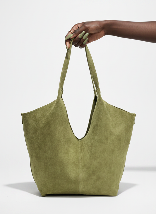 Grounded Suede Casual Tote