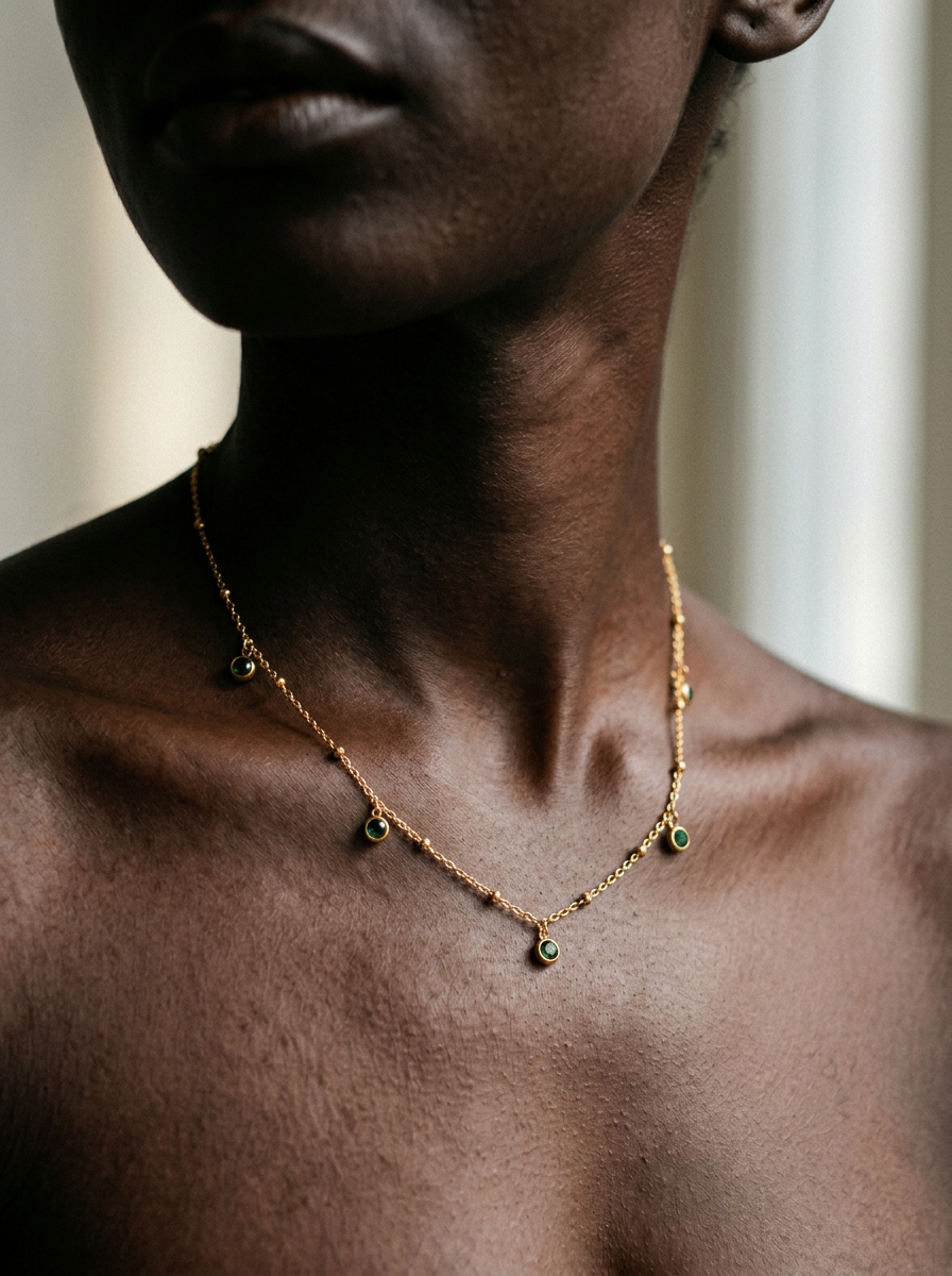 Vibrant Gold Crystal Statement Necklace
