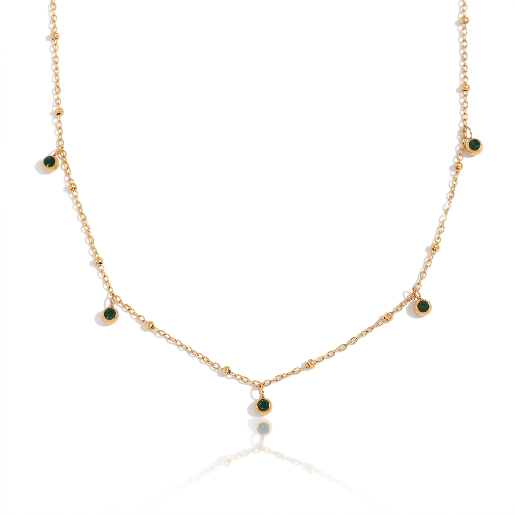 Vibrant Gold Crystal Statement Necklace