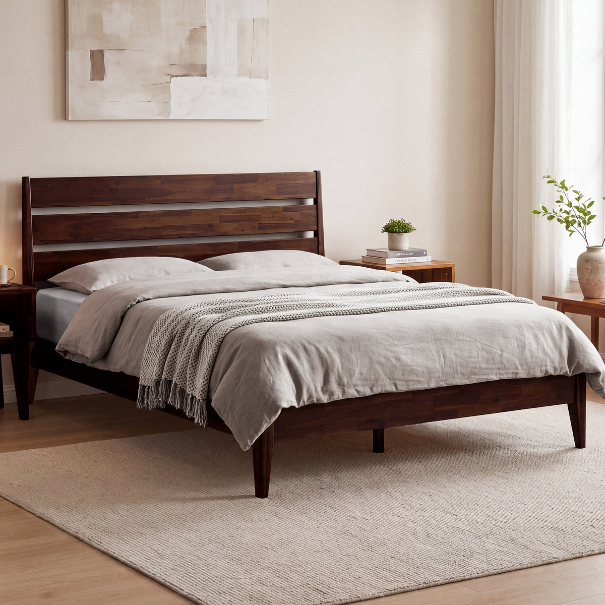 Emery Solid Wood Bed Frame