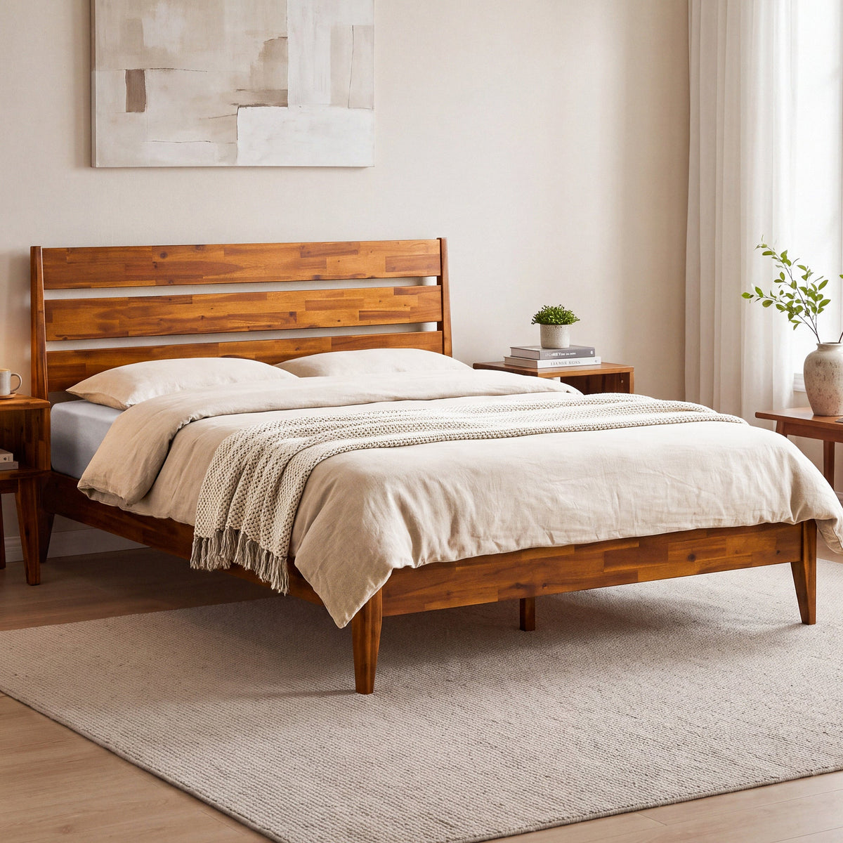 Emery Solid Wood Bed Frame