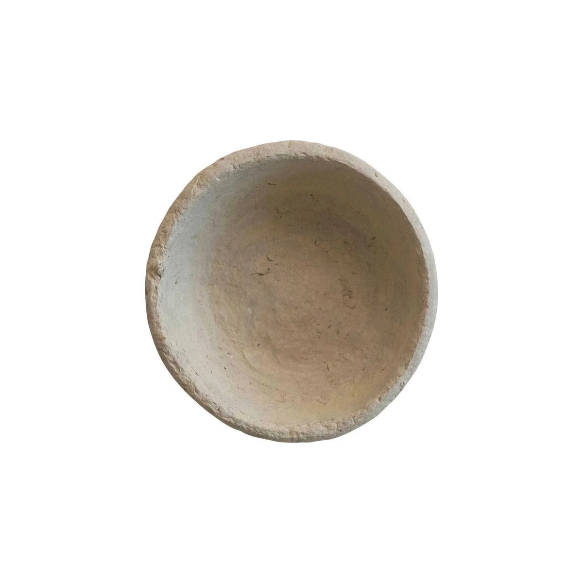 Handmade Paper Mache Small Bowl Eco My Home Decorative Bowls White Cliff Studio ecomyhome.store United States
