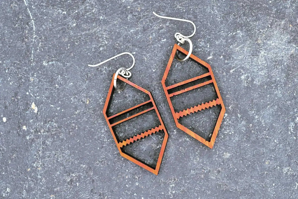 Hexagonal Earrings Eco My Home Earrings PRW Made ecomyhome.store United States