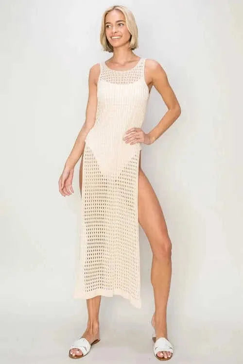 HYFVE Crochet Backless Cover Up Dress Boho Style for Effortless Summer Vibes Eco My Home  Salty Season LLC ecomyhome.store United States