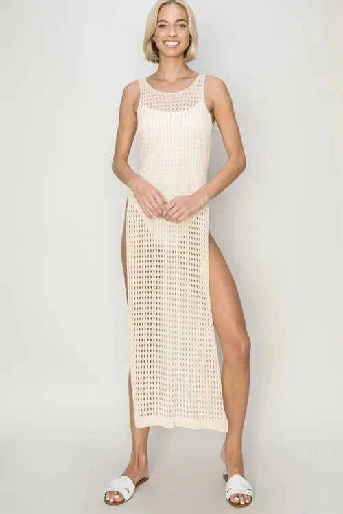 HYFVE Crochet Backless Cover Up Dress Boho Style for Effortless Summer Vibes Eco My Home  Salty Season LLC ecomyhome.store United States