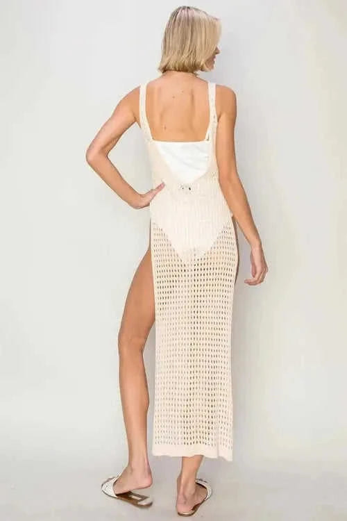 HYFVE Crochet Backless Cover Up Dress Boho Style for Effortless Summer Vibes Eco My Home  Salty Season LLC ecomyhome.store United States