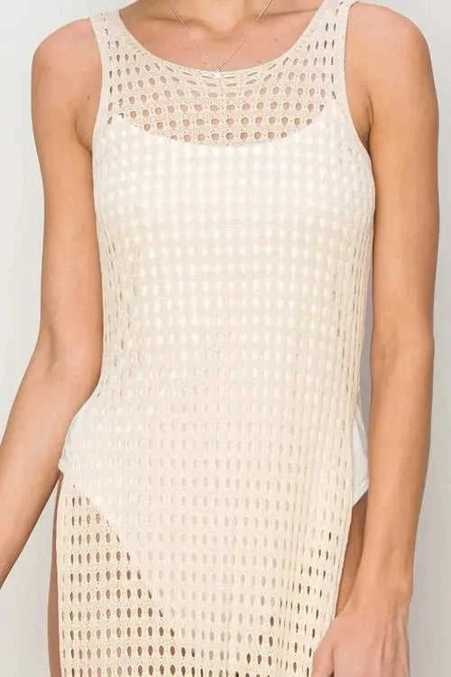 HYFVE Crochet Backless Cover Up Dress Boho Style for Effortless Summer Vibes Eco My Home  Salty Season LLC ecomyhome.store United States