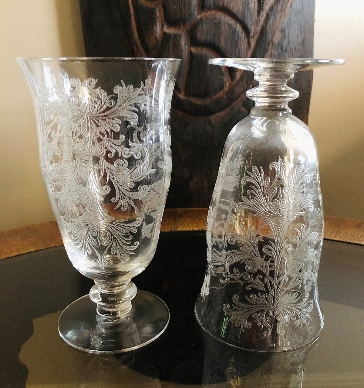 Tiffin Franciscan Byzantine Pattern Juice Stemmed Glasses - Set of Six