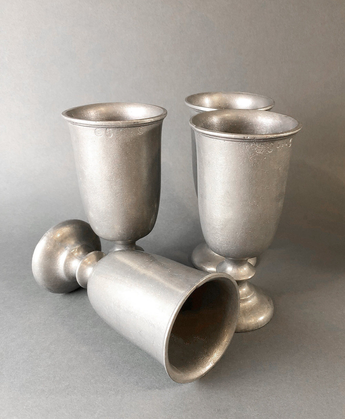 Vintage Pewter Goblet. Tavern RWP USA Barware.  Wilton Collection Wine / Water Goblet.