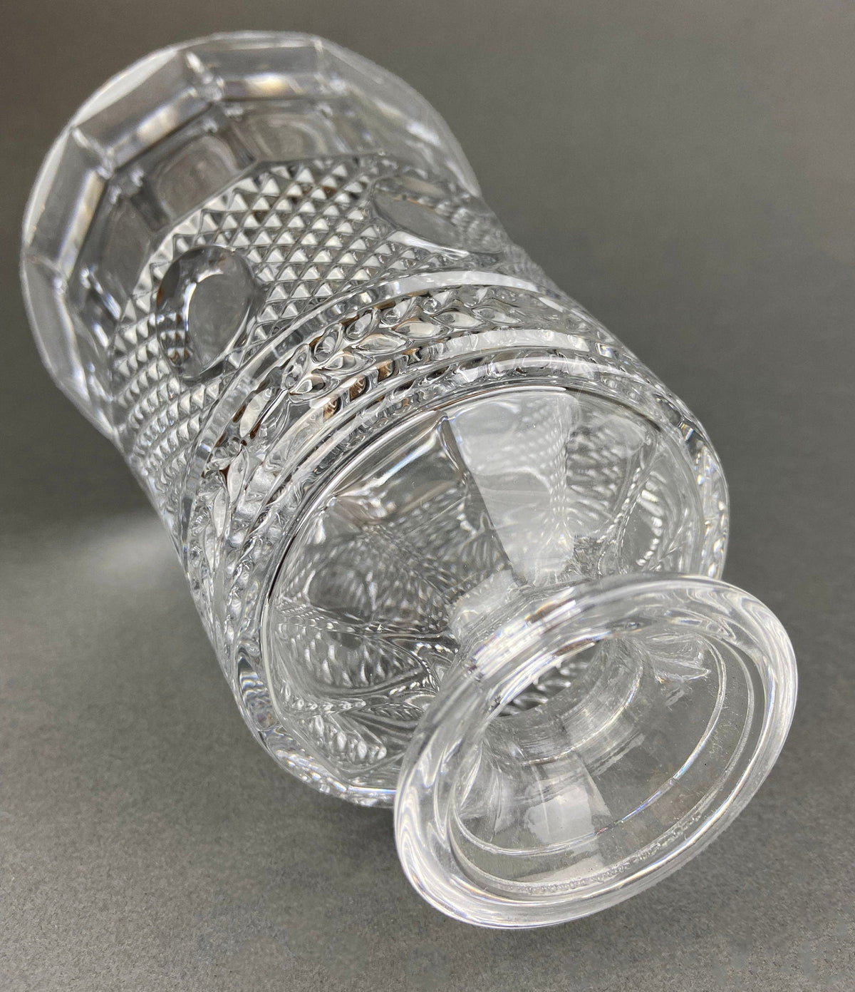 Crystal Decanter with Stopper.  Cut Crystal Carafe. Office Decor. Social Club Decor. Men Cave Accessory. Gift for Dad.
