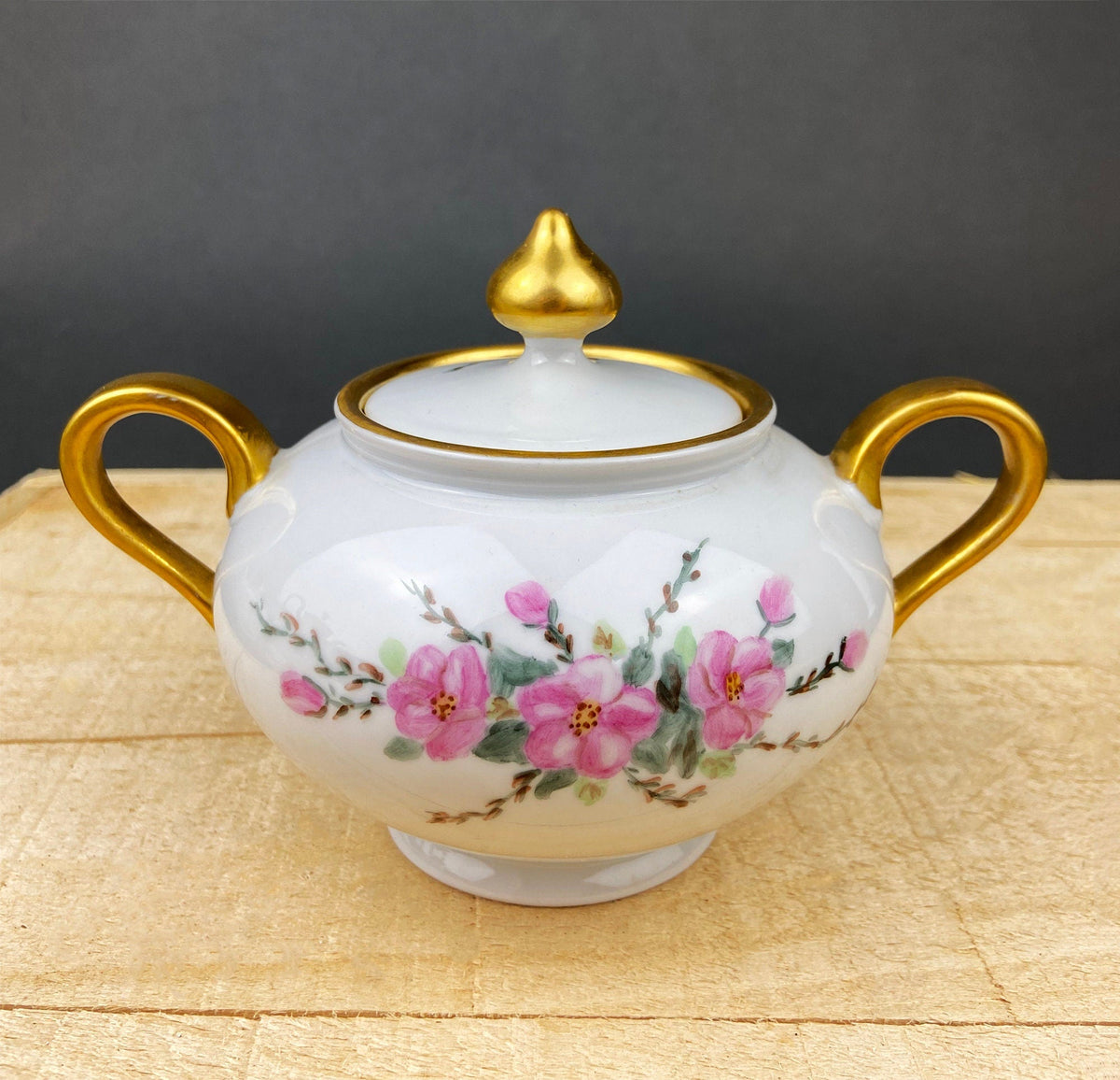 Antique Eschenbach Baronet Tea Set, Bavaria China, Hand-Painted Floral