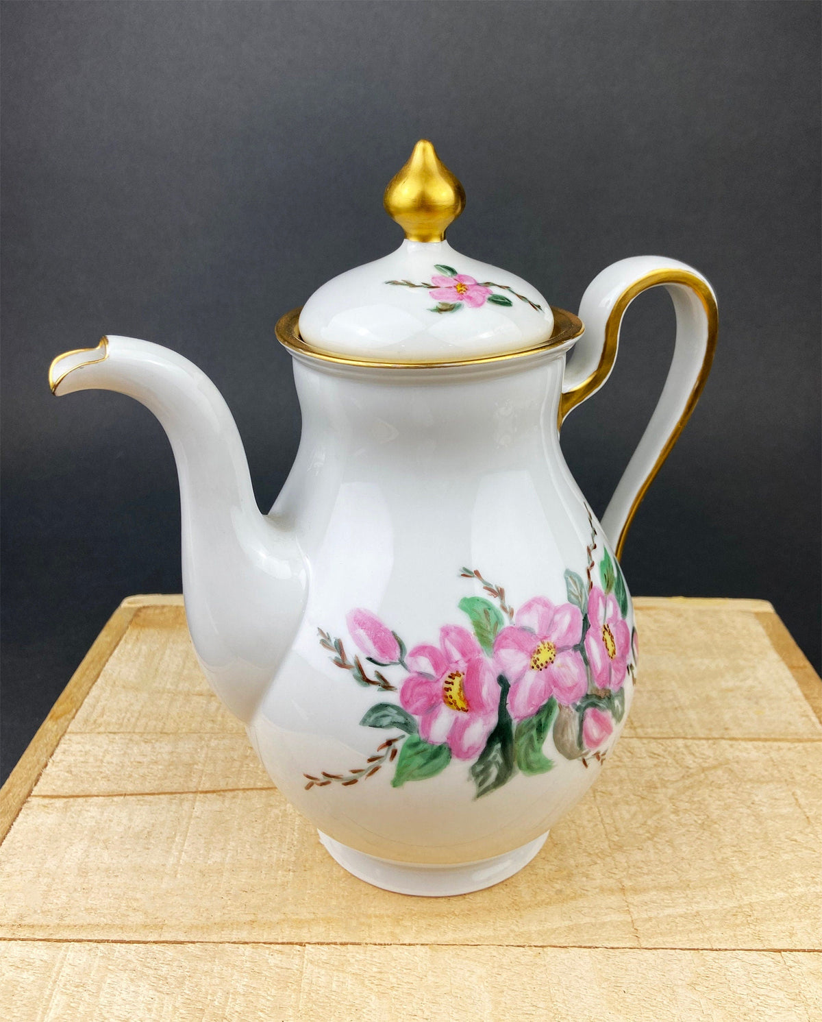Antique Eschenbach Baronet Tea Set, Bavaria China, Hand-Painted Floral