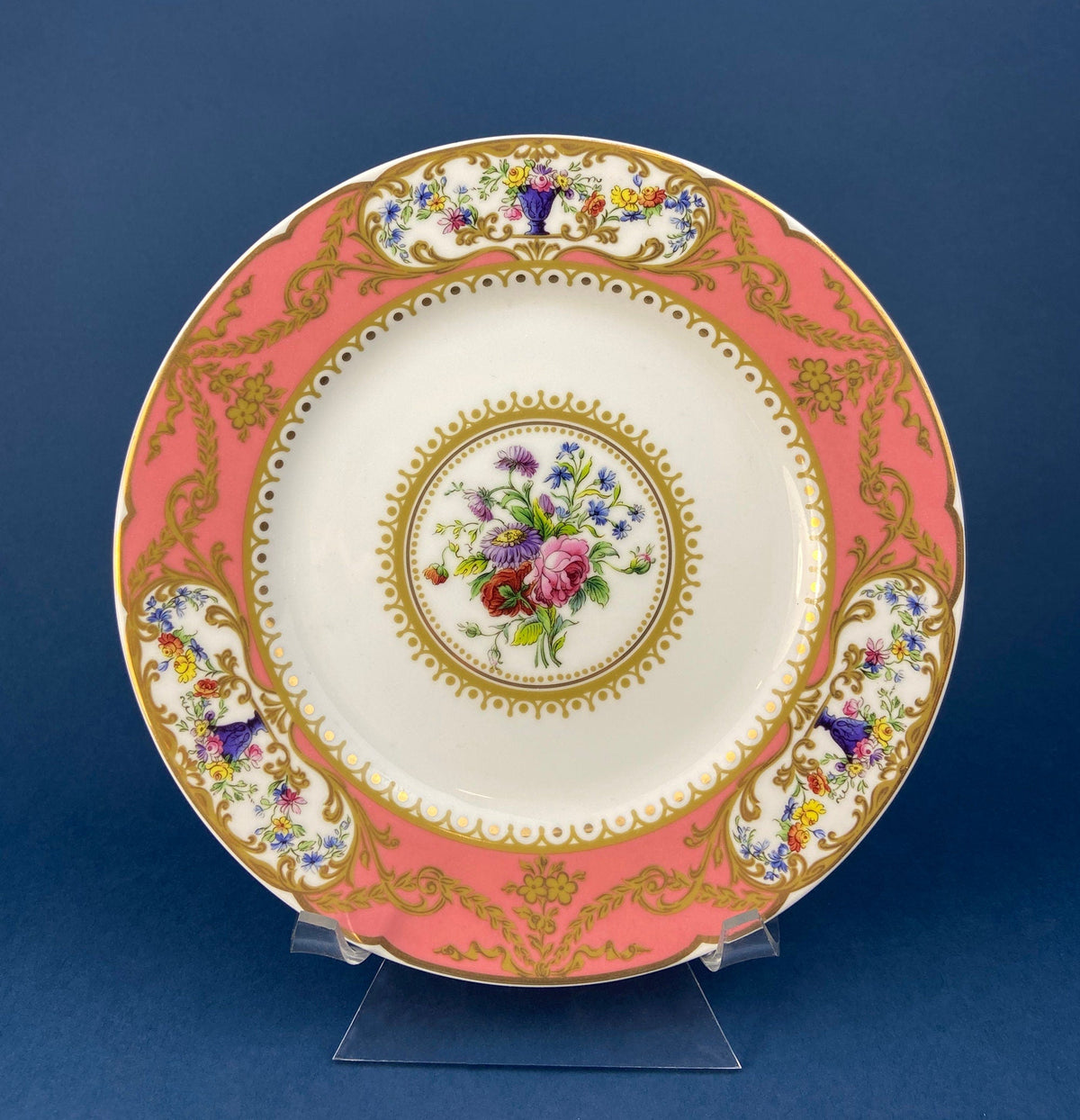 Hutschenreuther Limited Edition Wall Plate: Ursula Band Floral Art, 8"