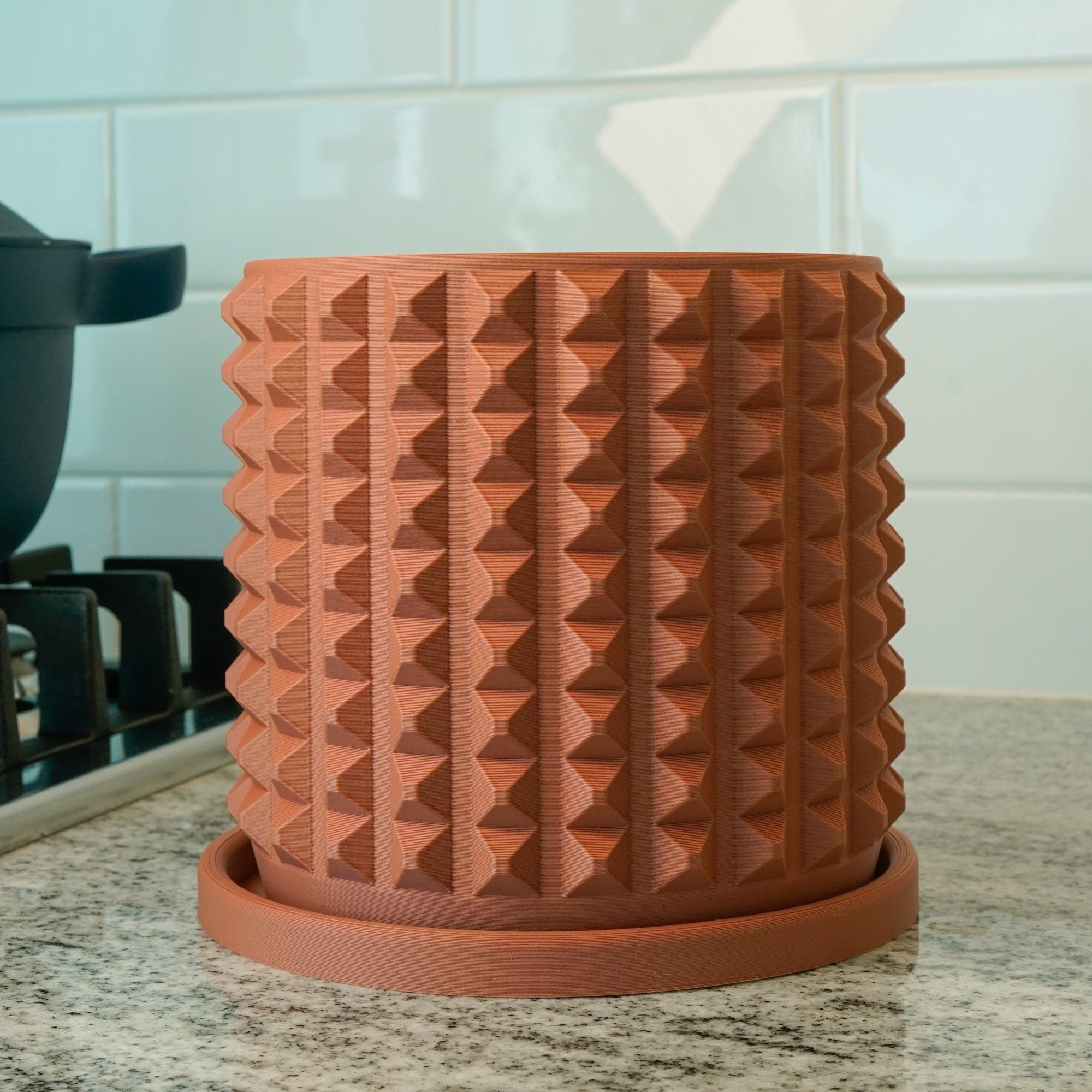 Cubist Planter with Drainage