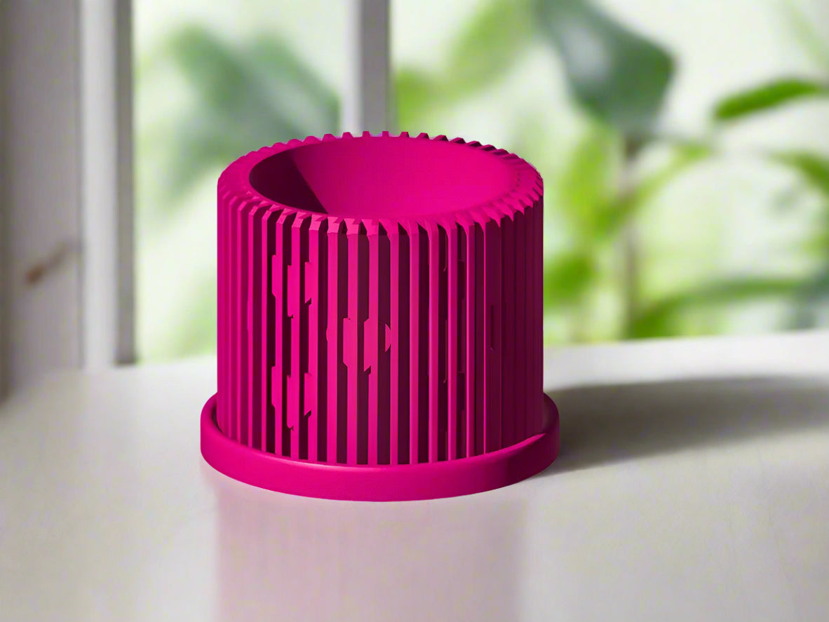 Modern Heart-Shaped Planter with Drainage & Saucer – Unique Valentine’s Day Gift for Plant Lovers, 3d Printed Planter Home Hosting Decor,
