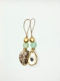 Gold Eco-Friendly - Sea Glass Ornaments (Set of 2)