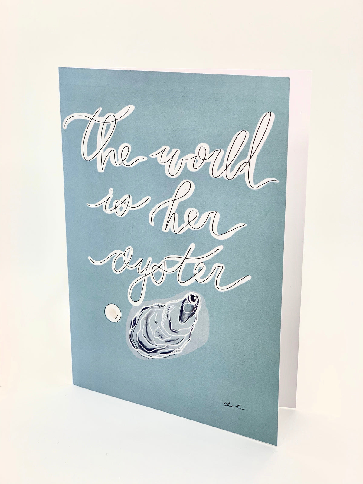 The World is Her Oyster -5x7 Card/Print