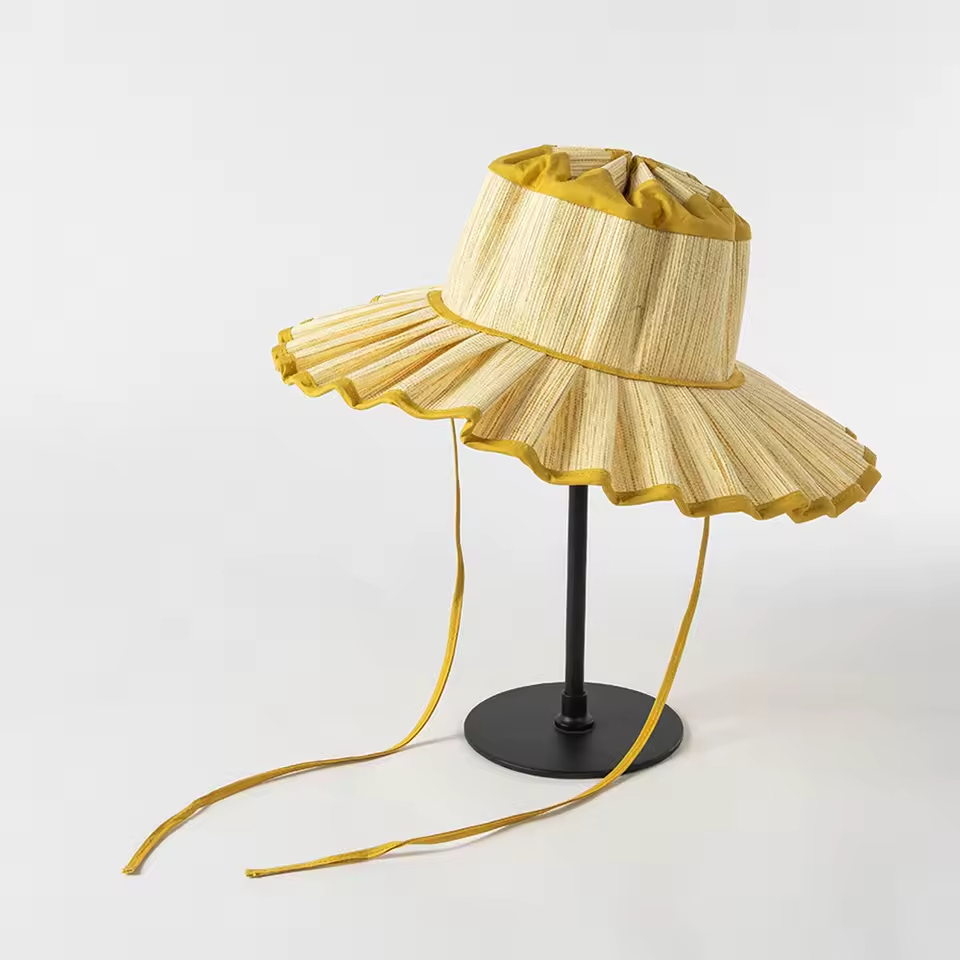 Limitless Straw Pleated Sun Hat