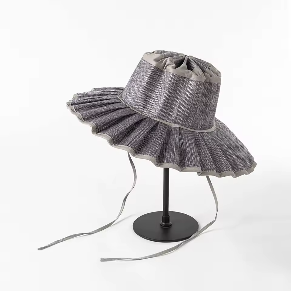 Limitless Straw Pleated Sun Hat