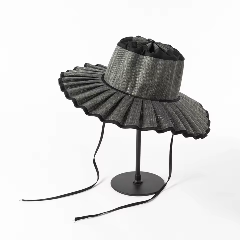 Limitless Straw Pleated Sun Hat