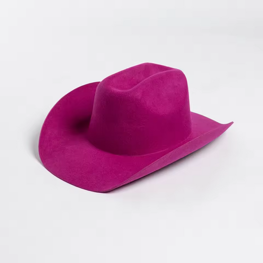 Vibrant Wool Wide Brim Cowboy Hat