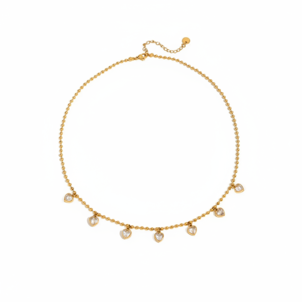 Worthy Gold Zircon Letter Necklace
