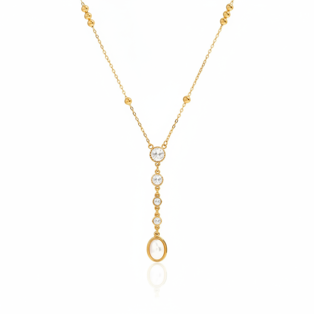 Worthy Gold Zircon Letter Necklace
