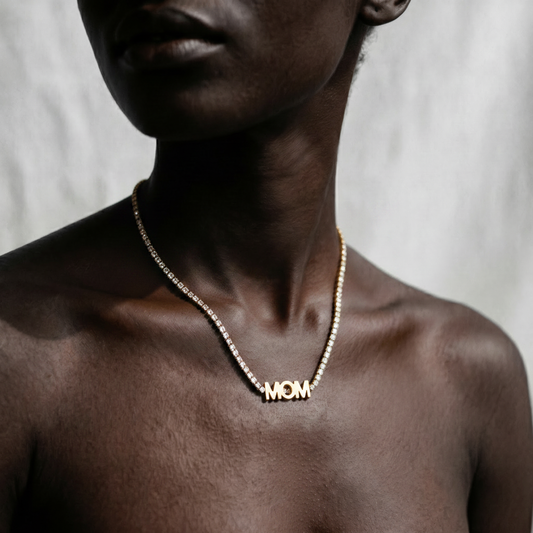 Worthy Gold Zircon Letter Necklace