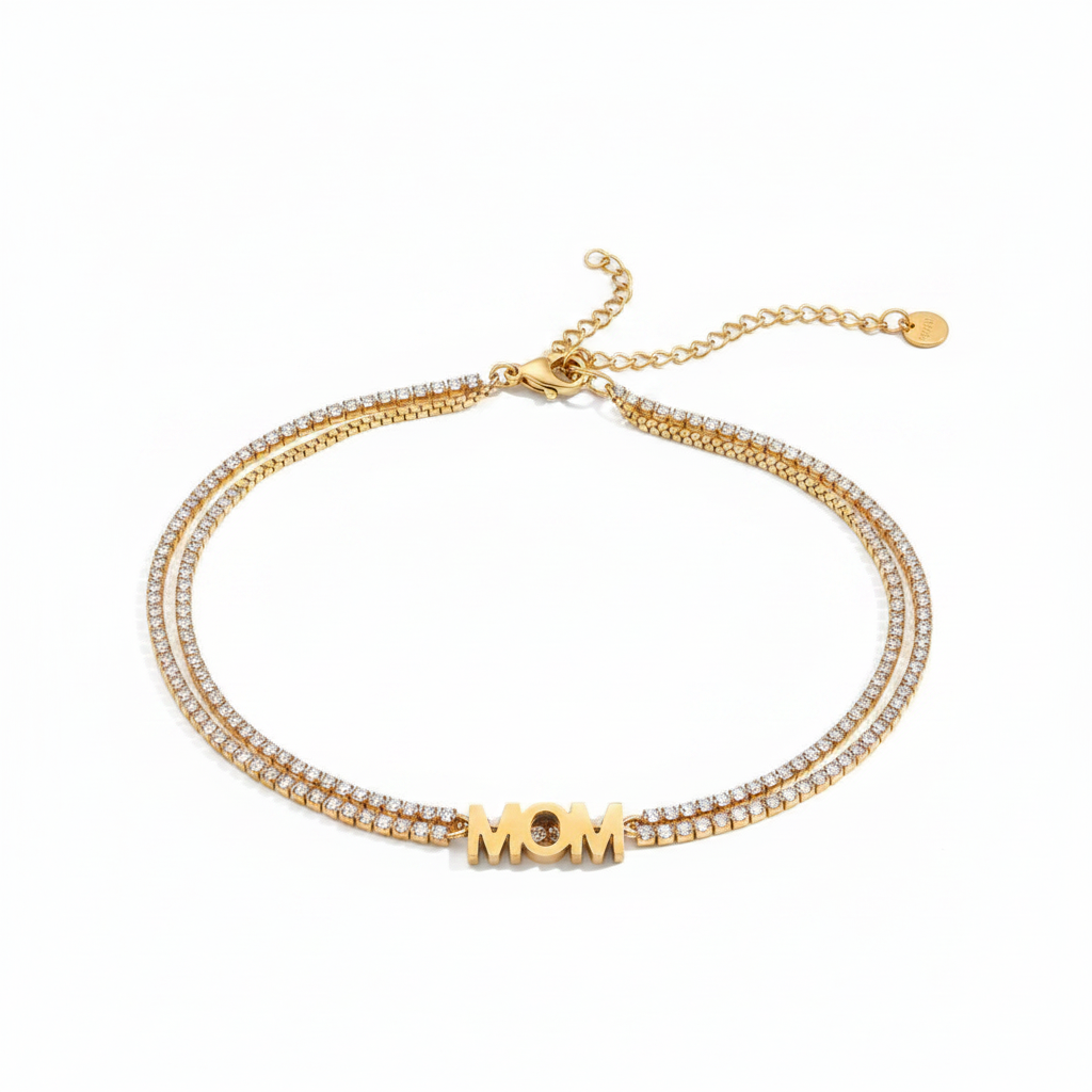 Worthy Gold Zircon Letter Necklace