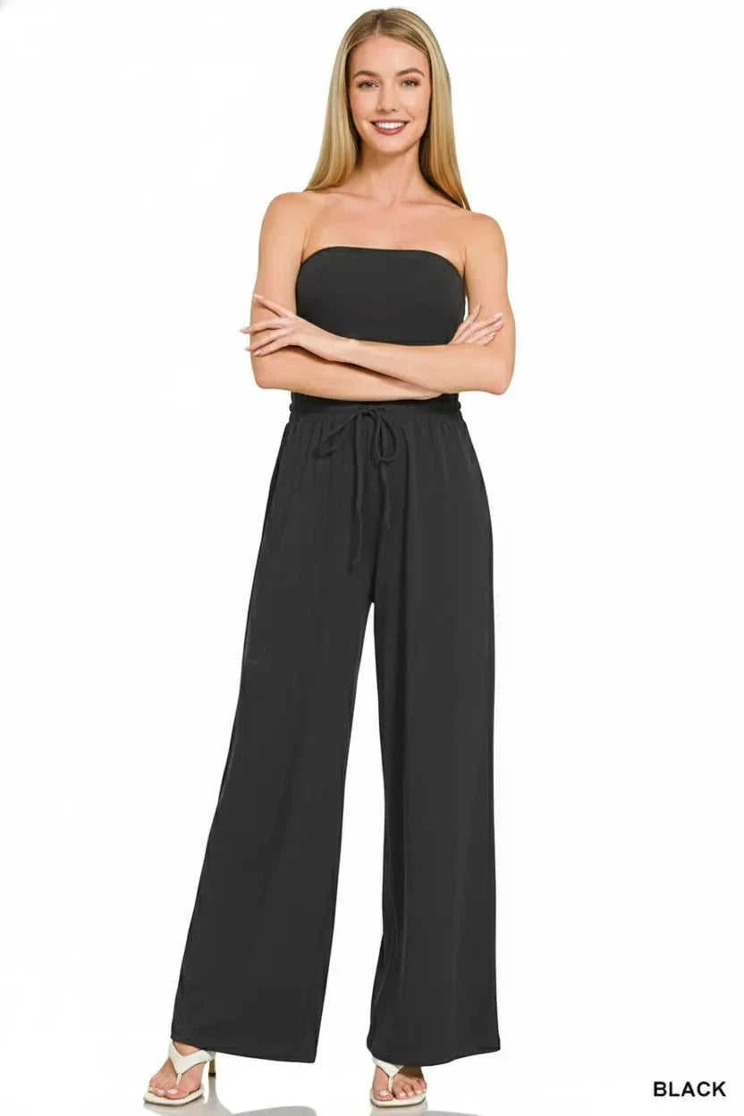 Jumpsuit with Drawstring Waist Eco My Home  Salty Season LLC ecomyhome.store United States