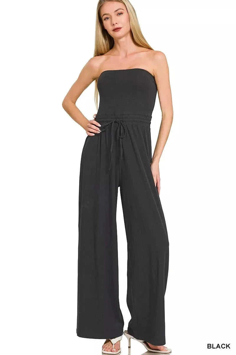 Jumpsuit with Drawstring Waist Eco My Home  Salty Season LLC ecomyhome.store United States